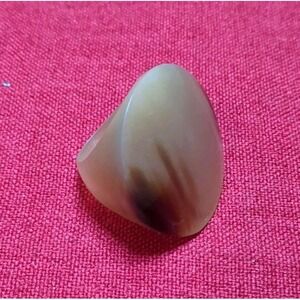 Carved Buffalo Horn Artisan Ring Vintage Size 8‎ Statement Piece